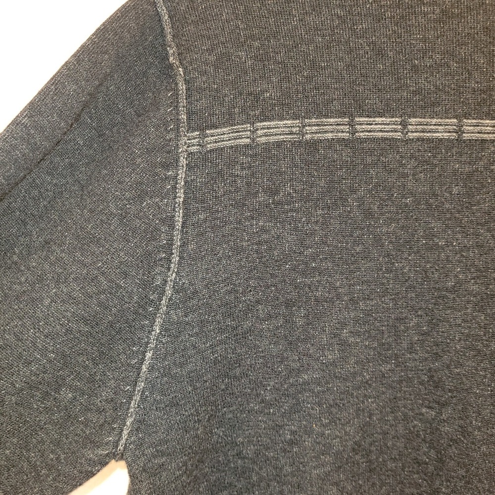 Tommy Bahama Sweater Medium Wool Cashmere 1/4 Zip Charcoal Gray Men's Mock Neck - Picture 12 of 12